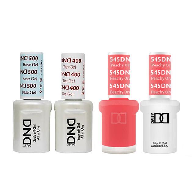 DND - Base, Top, Gel & Lacquer Combo - Peachy Orange - #545 - Gel & Lacquer Polish - Nail Polish at Beyond Polish