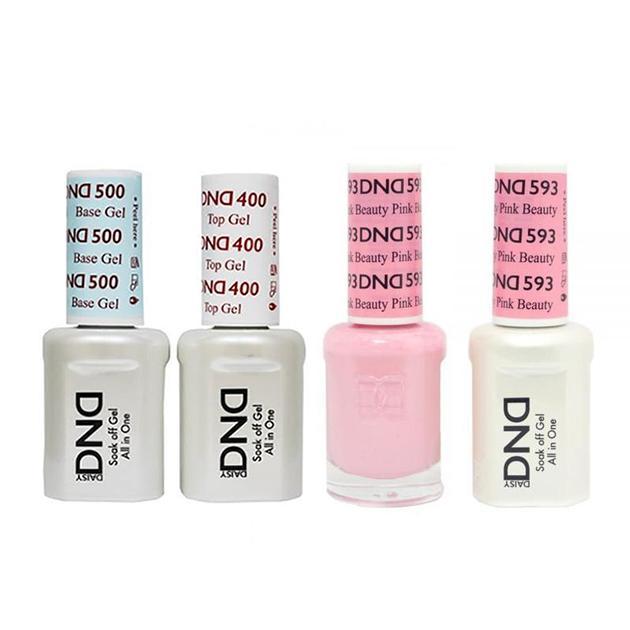 DND - Base, Top, Gel & Lacquer Combo - Pink Beauty - #593 - Gel & Lacquer Polish - Nail Polish at Beyond Polish