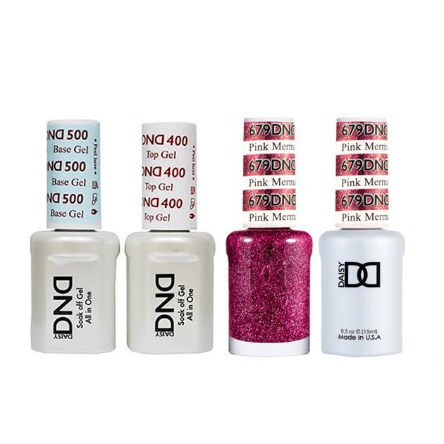 DND - Base, Top, Gel & Lacquer Combo - Pink Mermaid - #679 - Gel & Lacquer Polish - Nail Polish at Beyond Polish