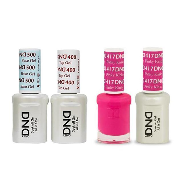 DND - Base, Top, Gel & Lacquer Combo - Pinky Kinky - #417 - Gel & Lacquer Polish - Nail Polish at Beyond Polish