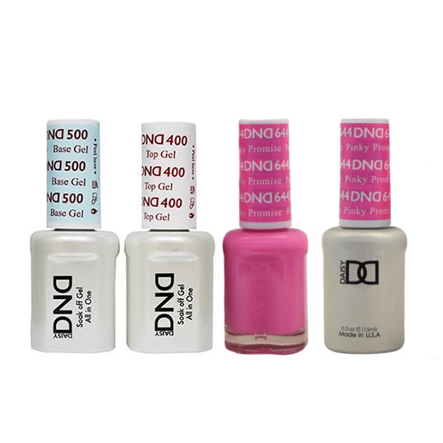 DND - Base, Top, Gel & Lacquer Combo - Pinky Promise - #644 - Gel & Lacquer Polish - Nail Polish at Beyond Polish