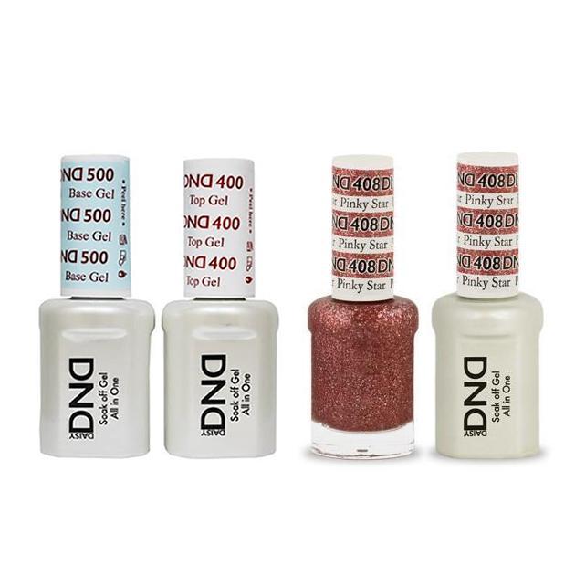 DND - Base, Top, Gel & Lacquer Combo - Pinky Star - #408 - Gel & Lacquer Polish - Nail Polish at Beyond Polish