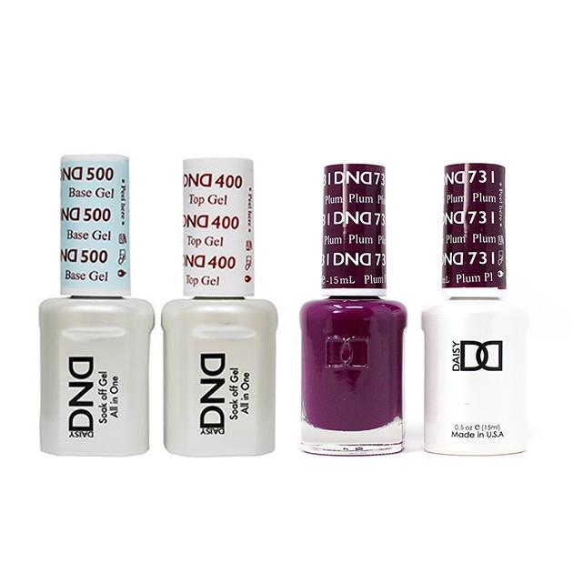 DND - Base, Top, Gel & Lacquer Combo - Plum - #731 - Gel & Lacquer Polish - Nail Polish at Beyond Polish