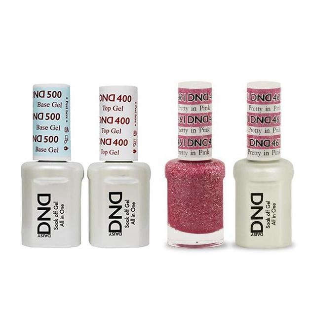 DND - Base, Top, Gel & Lacquer Combo - Pretty in Pink - #461 - Gel & Lacquer Polish - Nail Polish at Beyond Polish