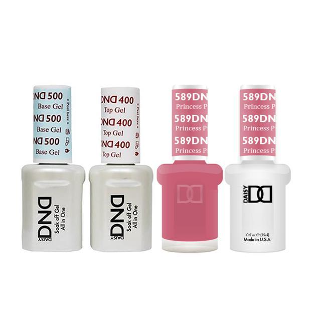 DND - Base, Top, Gel & Lacquer Combo - Princess Pink - #589 - Gel & Lacquer Polish - Nail Polish at Beyond Polish
