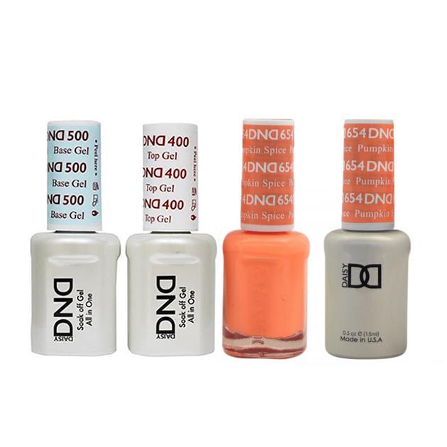 DND - Base, Top, Gel & Lacquer Combo - Pumpkin Spice - #654 - Gel & Lacquer Polish - Nail Polish at Beyond Polish