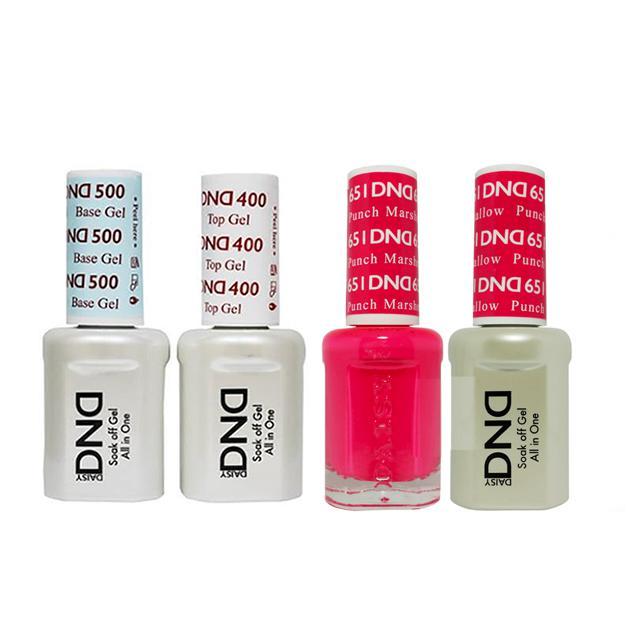 DND - Base, Top, Gel & Lacquer Combo - Punch Marshmallow - #651 - Gel & Lacquer Polish - Nail Polish at Beyond Polish