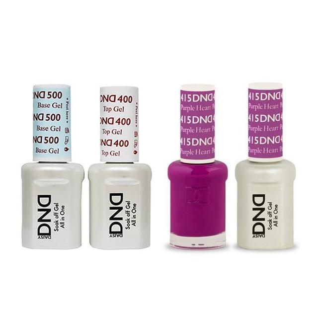 DND - Base, Top, Gel & Lacquer Combo - Purple Heart - #415 - Gel & Lacquer Polish - Nail Polish at Beyond Polish