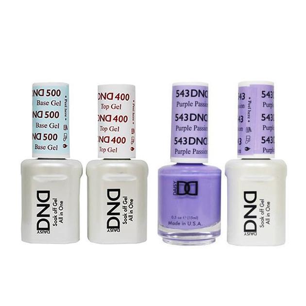 DND - Base, Top, Gel & Lacquer Combo - Purple Passion - #543 - Gel & Lacquer Polish - Nail Polish at Beyond Polish