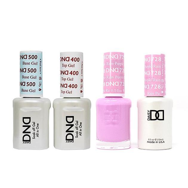 DND - Base, Top, Gel & Lacquer Combo - Purple Rain - #728 - Gel & Lacquer Polish - Nail Polish at Beyond Polish