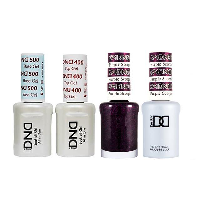 DND - Base, Top, Gel & Lacquer Combo - Purple Scorpio - #674 - Gel & Lacquer Polish - Nail Polish at Beyond Polish
