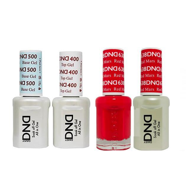 DND - Base, Top, Gel & Lacquer Combo - Red Mars - #638 - Gel & Lacquer Polish - Nail Polish at Beyond Polish