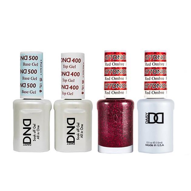 DND - Base, Top, Gel & Lacquer Combo - Red Ombre - #677 - Gel & Lacquer Polish - Nail Polish at Beyond Polish