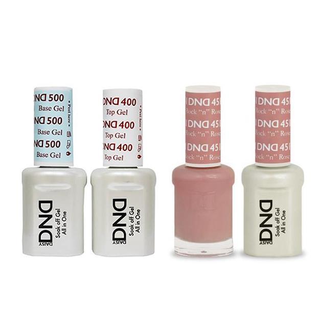 DND - Base, Top, Gel & Lacquer Combo - Rock n Rose - #451 - Gel & Lacquer Polish - Nail Polish at Beyond Polish