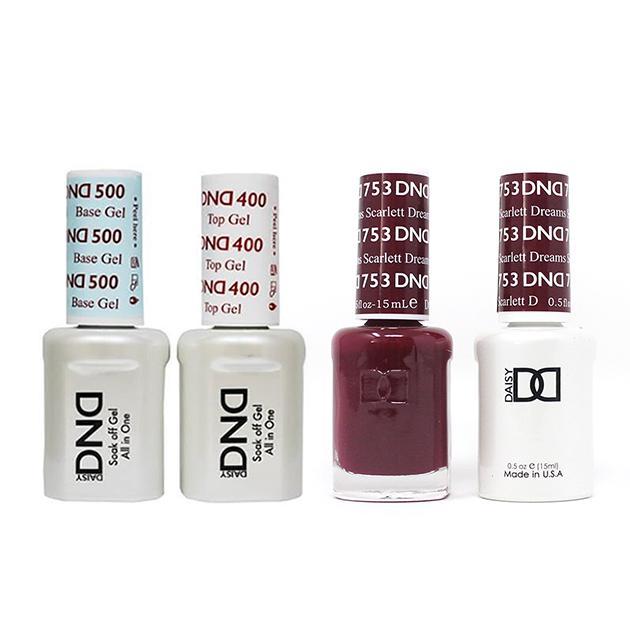 DND - Base, Top, Gel & Lacquer Combo - Scarlett Dreams - #753 - Gel & Lacquer Polish - Nail Polish at Beyond Polish
