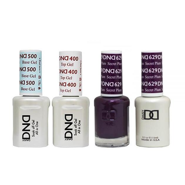 DND - Base, Top, Gel & Lacquer Combo - Secret Plum - #629 - Gel & Lacquer Polish - Nail Polish at Beyond Polish