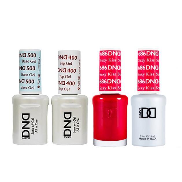 DND - Base, Top, Gel & Lacquer Combo - Sexy Kiss - #686 - Gel & Lacquer Polish - Nail Polish at Beyond Polish
