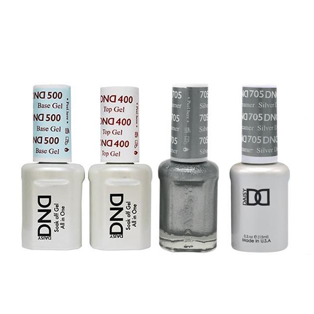 DND - Base, Top, Gel & Lacquer Combo - Silver Dreamer - #705 - Gel & Lacquer Polish - Nail Polish at Beyond Polish