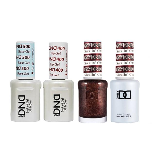 DND - Base, Top, Gel & Lacquer Combo - Sizzlin' Cinnamon - #697 - Gel & Lacquer Polish - Nail Polish at Beyond Polish