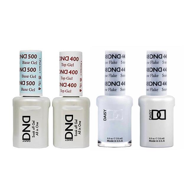 DND - Base, Top, Gel & Lacquer Combo - Snow Flake - #448 - Gel & Lacquer Polish - Nail Polish at Beyond Polish