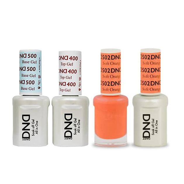 DND - Base, Top, Gel & Lacquer Combo - Soft Orange - #502 - Gel & Lacquer Polish - Nail Polish at Beyond Polish