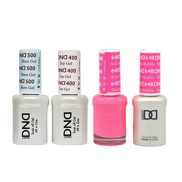 DND - Base, Top, Gel & Lacquer Combo - Strawberry Bubble - #648 - Gel & Lacquer Polish - Nail Polish at Beyond Polish