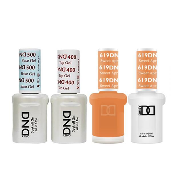 DND - Base, Top, Gel & Lacquer Combo - Sweet Apricot - #619 - Gel & Lacquer Polish - Nail Polish at Beyond Polish