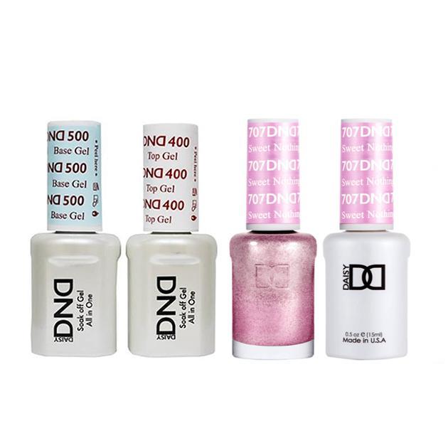 DND - Base, Top, Gel & Lacquer Combo - Sweet Nothing - #707 - Gel & Lacquer Polish - Nail Polish at Beyond Polish