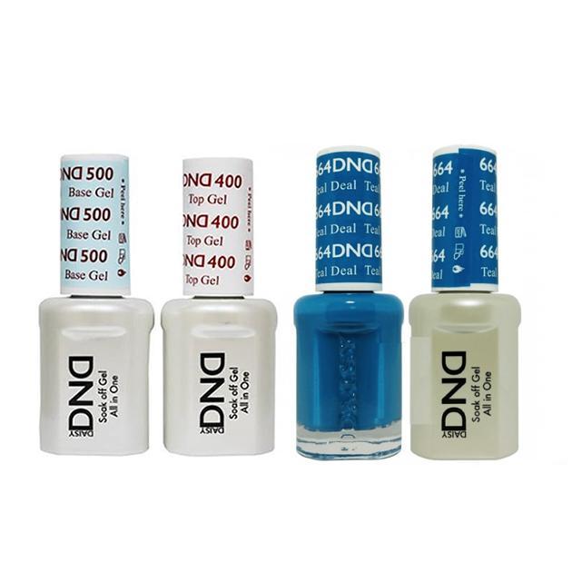DND - Base, Top, Gel & Lacquer Combo - Teal Deal - #664 - Gel & Lacquer Polish - Nail Polish at Beyond Polish