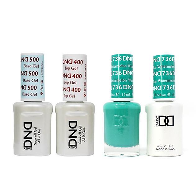 DND - Base, Top, Gel & Lacquer Combo - Watermelon - #736 - Gel & Lacquer Polish - Nail Polish at Beyond Polish