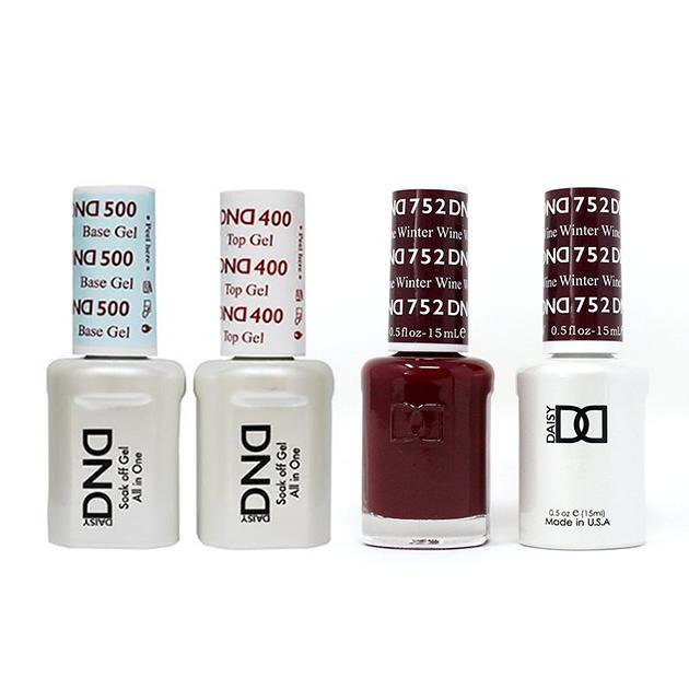 DND - Base, Top, Gel & Lacquer Combo - Winter Wine - #752 - Gel & Lacquer Polish - Nail Polish at Beyond Polish