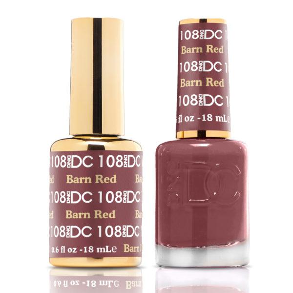 DND - DC Duo - Barn Red - #DC108 - Gel & Lacquer Polish - Nail Polish at Beyond Polish
