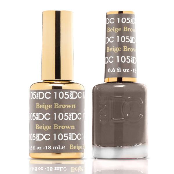 DND - DC Duo - Beige Brown - #DC105 - Gel & Lacquer Polish - Nail Polish at Beyond Polish
