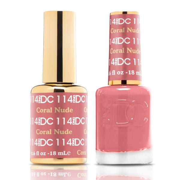 DND - DC Duo - Coral Nude - #DC114 - Gel & Lacquer Polish - Nail Polish at Beyond Polish