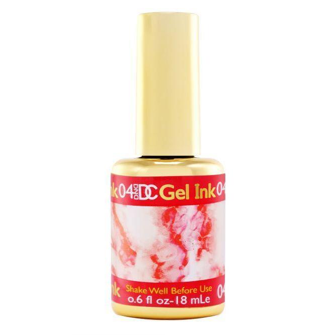 DND - DC Gel Ink - Red 0.6 oz - #004 - Gel Polish - Nail Polish at Beyond Polish