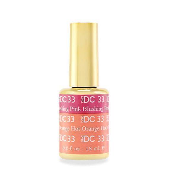 DND - DC Mood Change Gel - Blushing Pink Hot Orange 0.5 oz - #33 - Gel Polish - Nail Polish at Beyond Polish