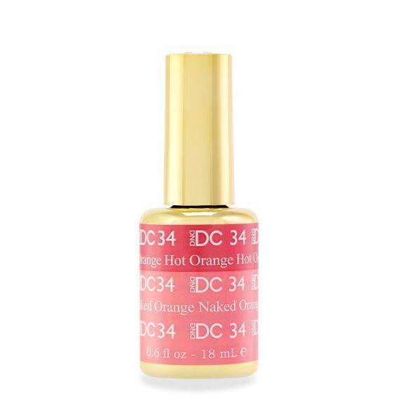 DND - DC Mood Change Gel - Hot Orange Naked Orange 0.5 oz - #34 - Gel Polish - Nail Polish at Beyond Polish