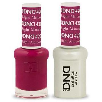 DND - Gel & Lacquer - Bright Maroon - #420 - Gel & Lacquer Polish - Nail Polish at Beyond Polish