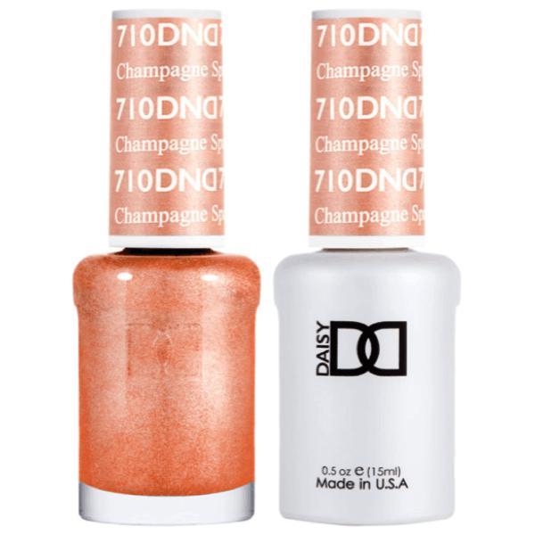 DND - Gel & Lacquer - Champagne Sparkles - #710 - Gel & Lacquer Polish - Nail Polish at Beyond Polish