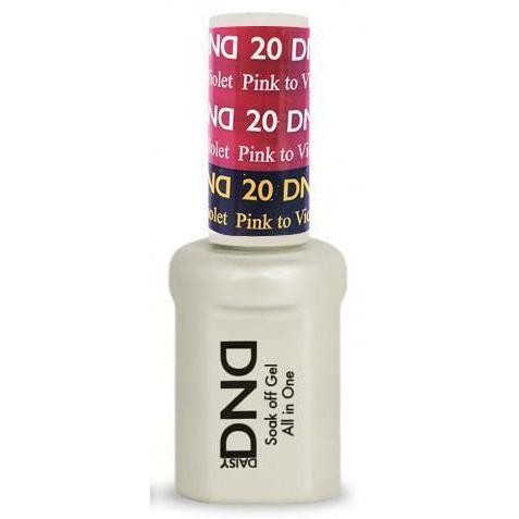 DND - Mood Change Gel - Pink to Violet 0.5 oz - #D20 - Gel Polish - Nail Polish at Beyond Polish
