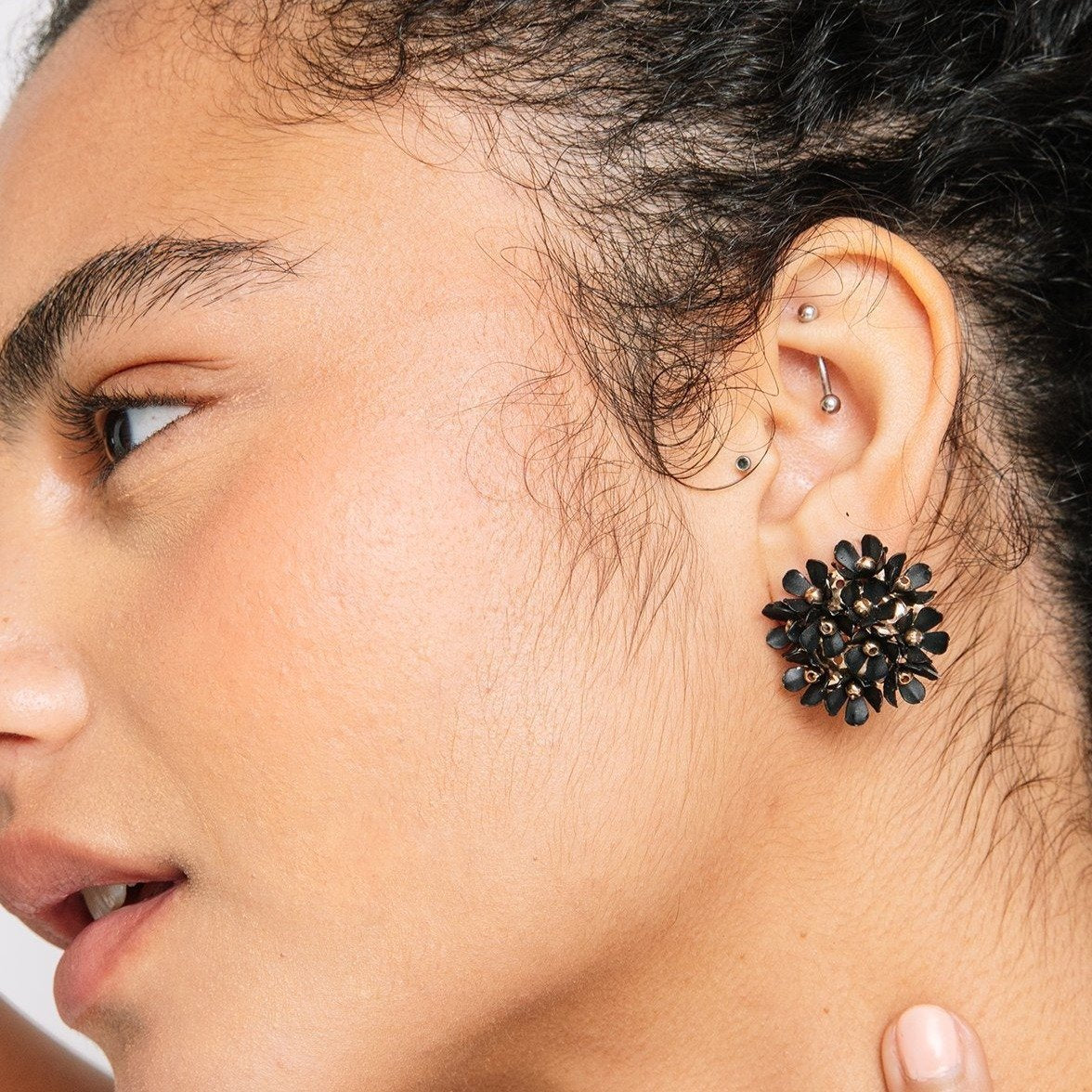 Dahlia Floral Studs - Earrings - Nail Polish at Beyond Polish