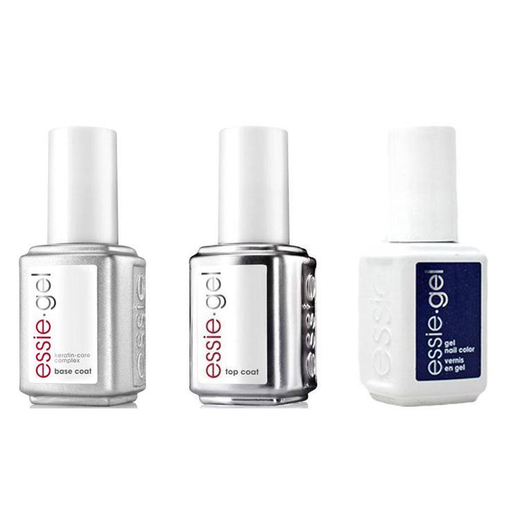 Essie Combo - Gel, Base & Top - Tied & Blue 0.5 oz - #1595G - Gel Polish - Nail Polish at Beyond Polish