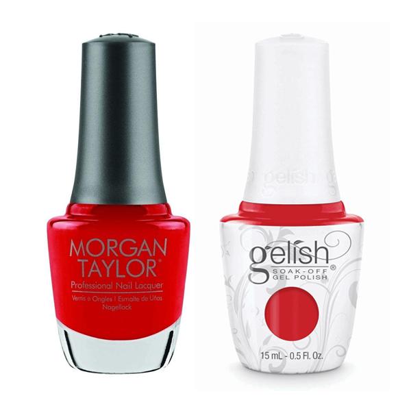 Gelish & Morgan Taylor Combo - Fire Cracker - Gel & Lacquer Polish - Nail Polish at Beyond Polish
