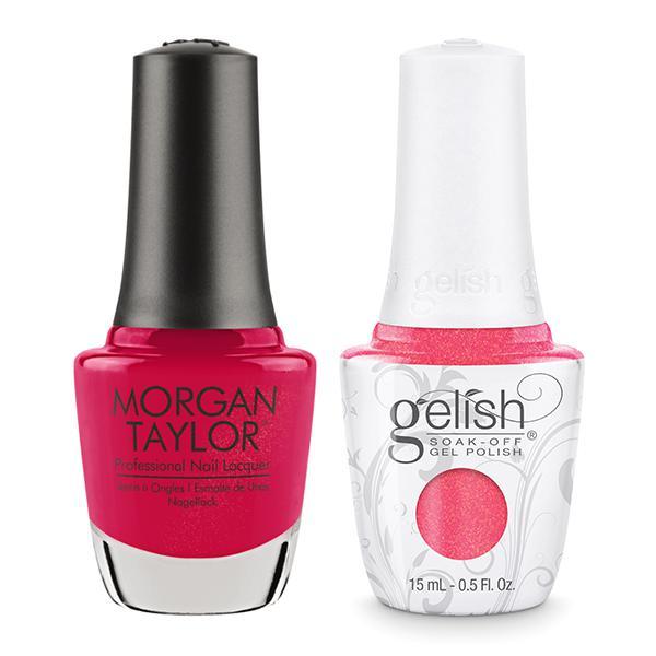 Gelish & Morgan Taylor Combo - Hip Hot Coral - Gel & Lacquer Polish - Nail Polish at Beyond Polish