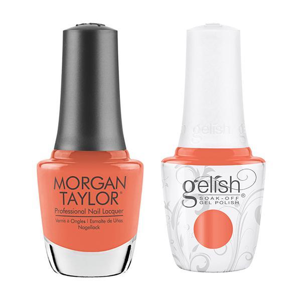 Gelish & Morgan Taylor Combo - Orange Crush Blush - Gel & Lacquer Polish - Nail Polish at Beyond Polish
