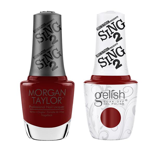 Gelish & Morgan Taylor Combo - Red Shore City Rouge - Gel & Lacquer Polish - Nail Polish at Beyond Polish