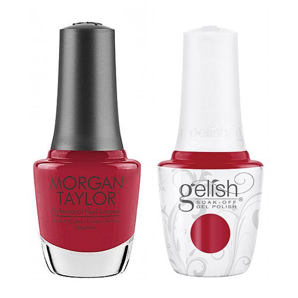Gelish & Morgan Taylor Combo - Stilettos In The Snow - Gel & Lacquer Polish - Nail Polish at Beyond Polish