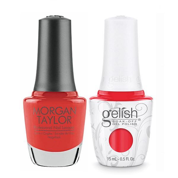 Gelish & Morgan Taylor Combo - Tiger Blossom - Gel & Lacquer Polish - Nail Polish at Beyond Polish