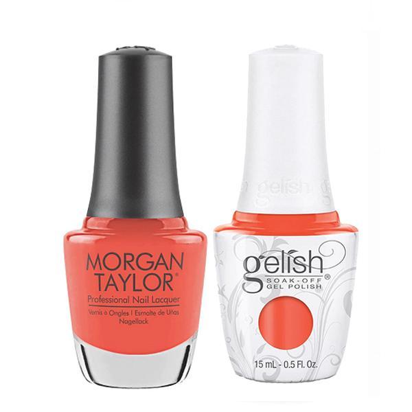 Gelish & Morgan Taylor Combo - Tiki Tiki Laranga - Gel & Lacquer Polish - Nail Polish at Beyond Polish