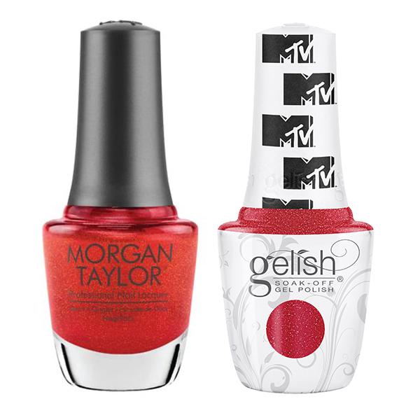Gelish & Morgan Taylor Combo - Total Request Red - Gel & Lacquer Polish - Nail Polish at Beyond Polish